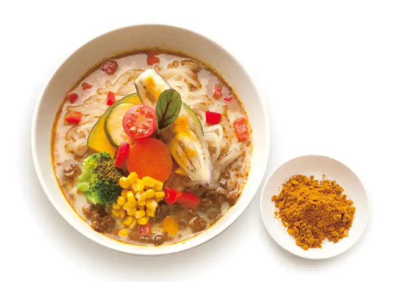 カレー豆乳冷麺